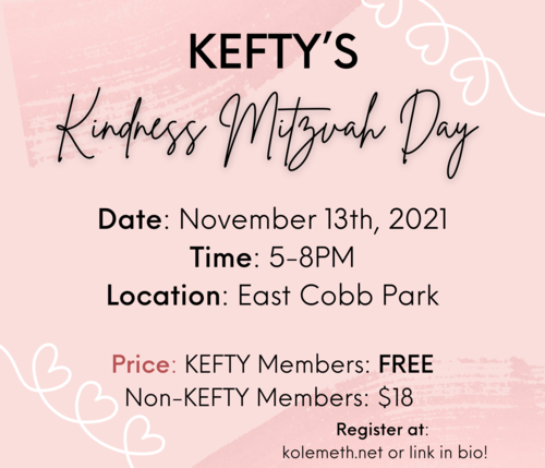 Banner Image for KEFTY's Kindness Mitzvah Day