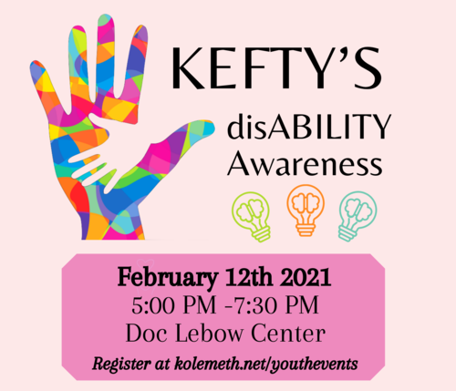Banner Image for Postponed--KEFTY's Disability Awareness Event