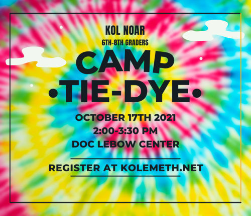 Banner Image for Kol Noar Camp Tie-Dye