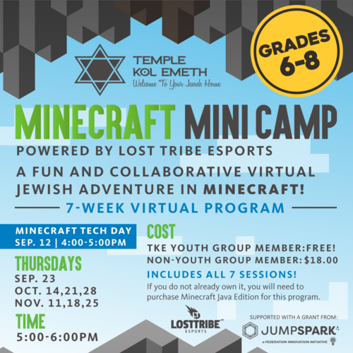 Banner Image for Minecraft Mini Camp (Grades 6-8)
